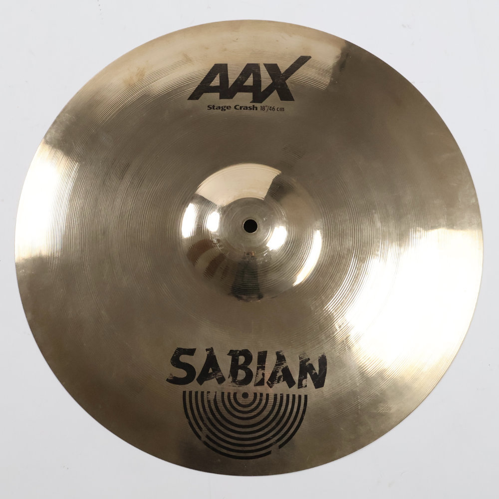 【値下げ】SABIAN AAX  Stage Crash 18インチ中古 SABIAN 【中古】 クラッシュシンバル セイビアン SABIAN AAX Stage