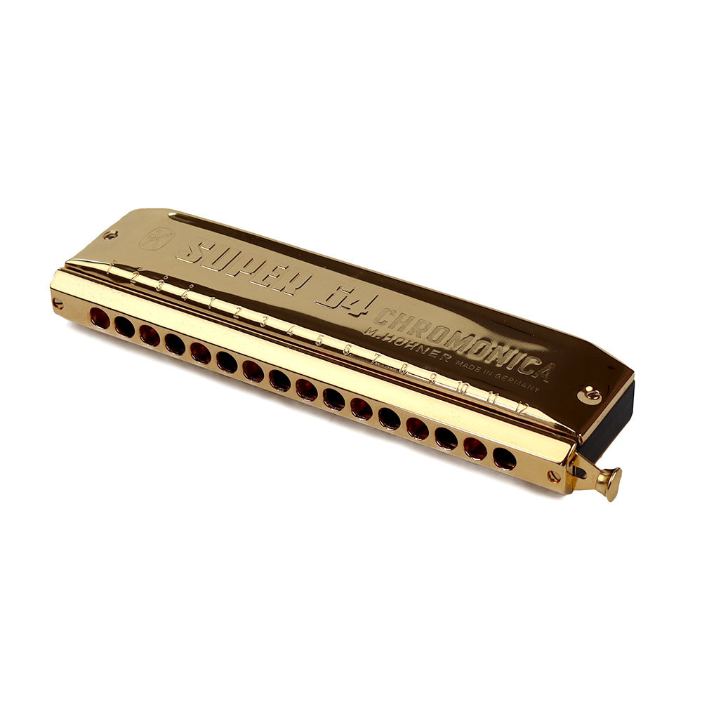 Hohner 7583/64C SUPER 64 GOLD クロマチックハーモニカ アウトレット（B級特価/送料無料）【楽器検索デジマート】