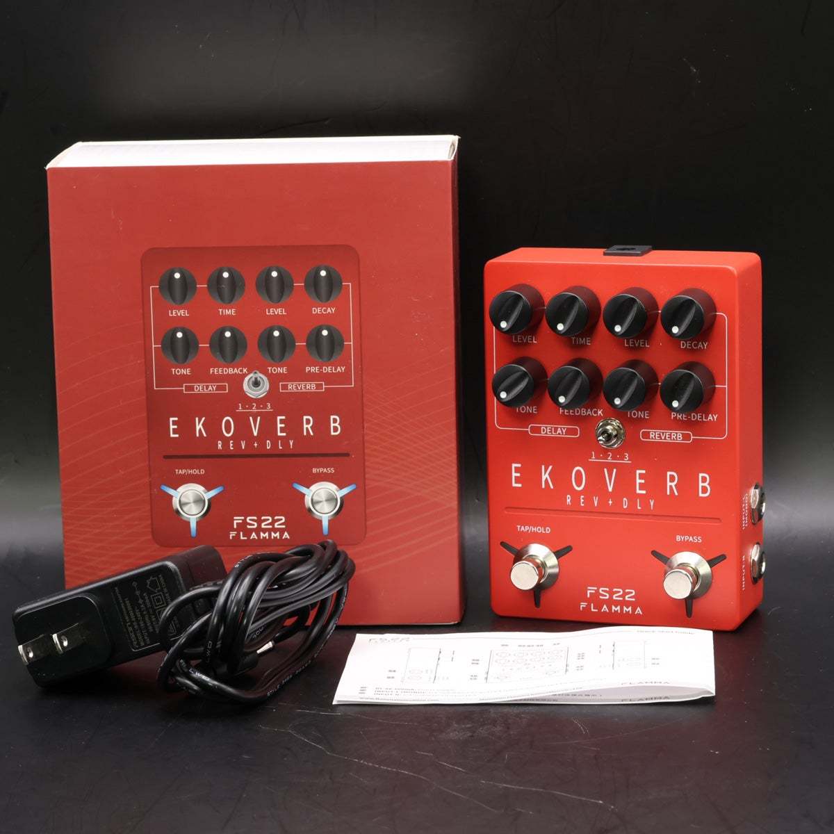 FLAMMA EKOVERB FS22 ディレイリバーブエフェクター FS22 Ekoverb