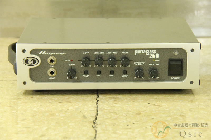 【8759】 AMPEG PORTABASS 250 小型アンプヘッド 8759】 AMPEG PORTABASS 250 小型アンプヘッド - メルカリ