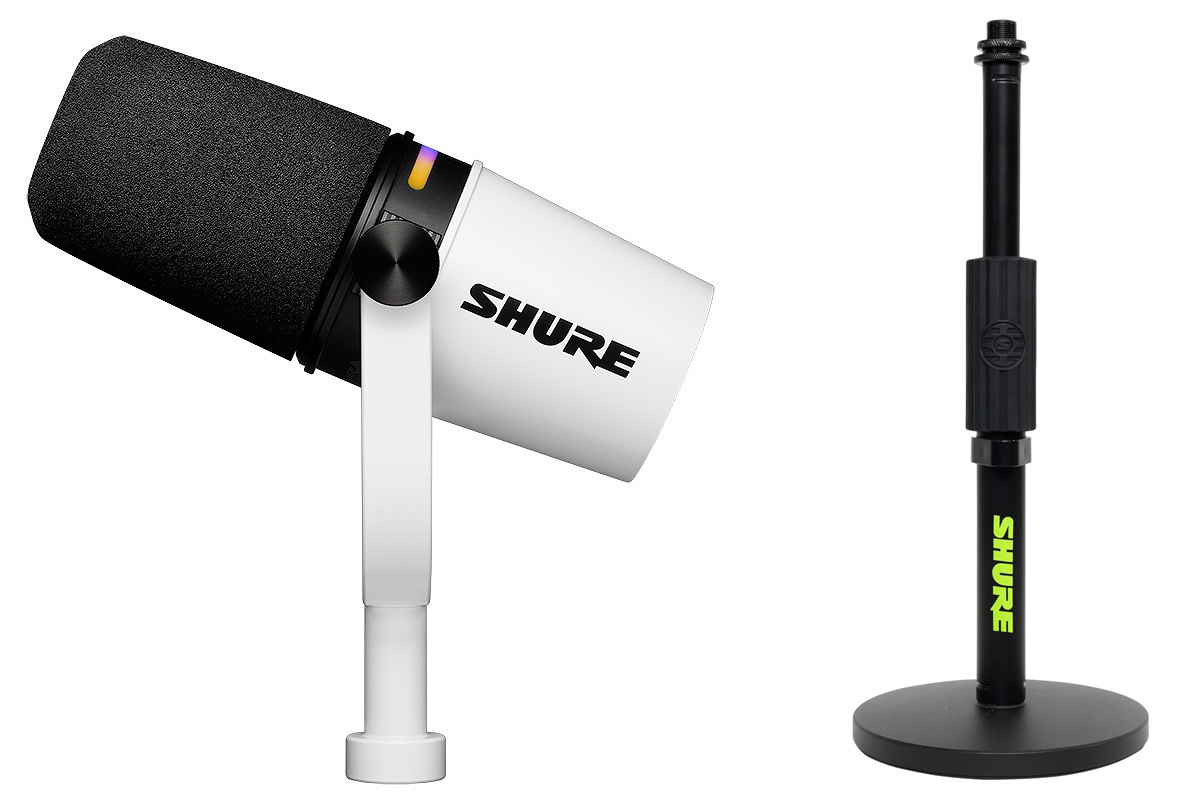 Shure MV7+W-J + デスクトップスタンド[SH-DESKTOP1] セット（新品
