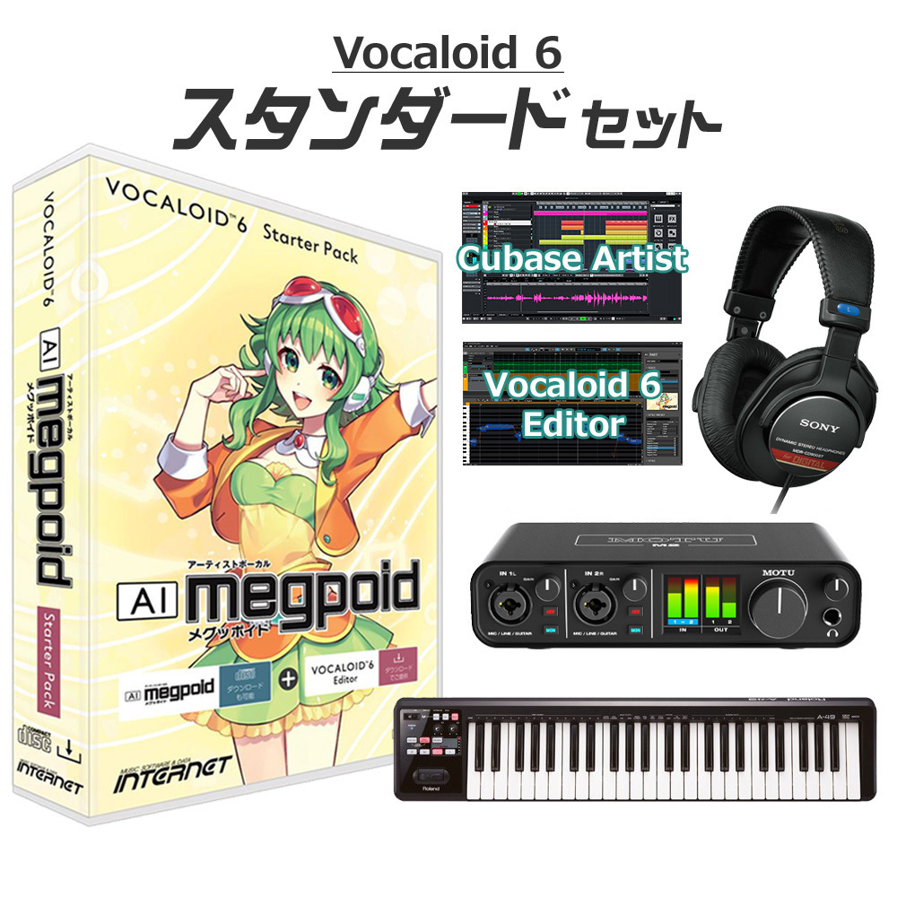 INTERNET VOCALOID6 AI Megpoid GUMI ボーカロイド初心者スタンダードセット