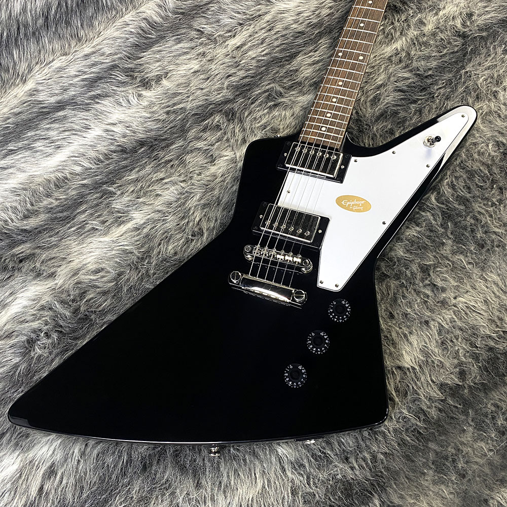 Epiphone Explorer Ebony エピフォン エクスプローラ 美品 ギブソンデザインを継承!【Epiphone】 Explorer Ebony 大分店に