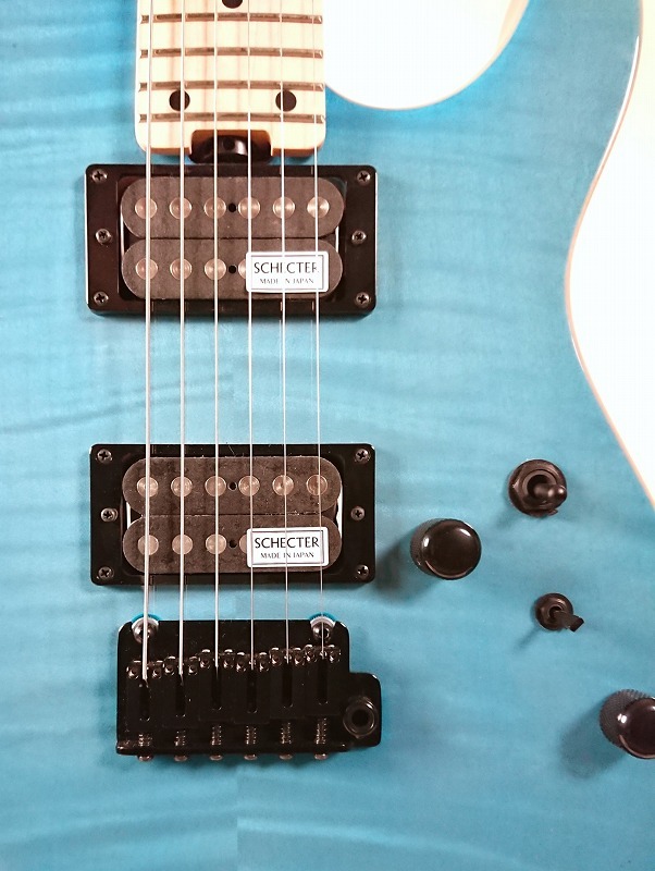 SCHECTER 【キルトメイプルトップ】【良杢!!】KR-24-2H-VTR-FM -Indigo