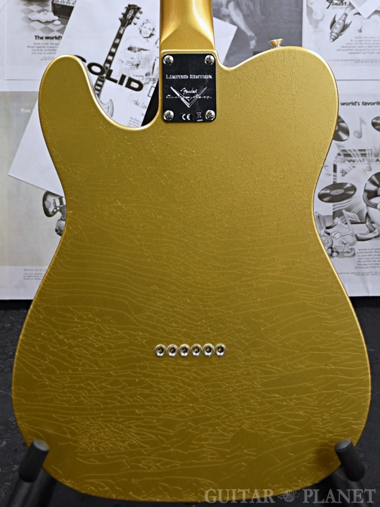 Fender Telecaster ゴールド セミホロウボディ