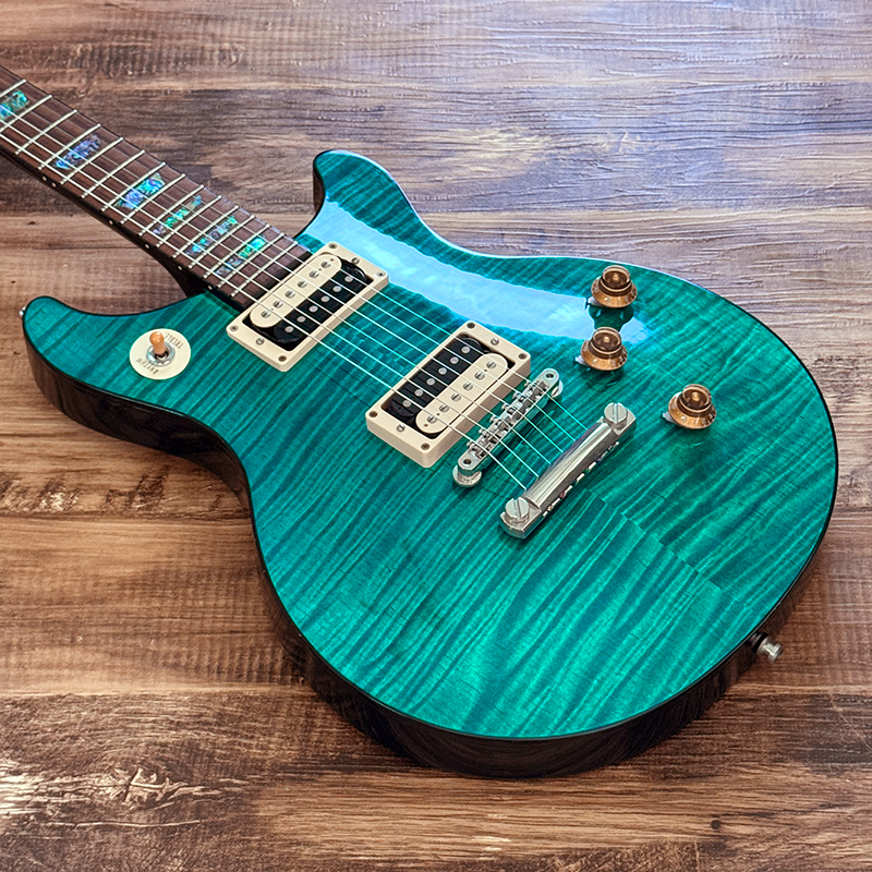 Gibson Custom Shop Tak Matsumoto DC Standard Flame Top Aqua