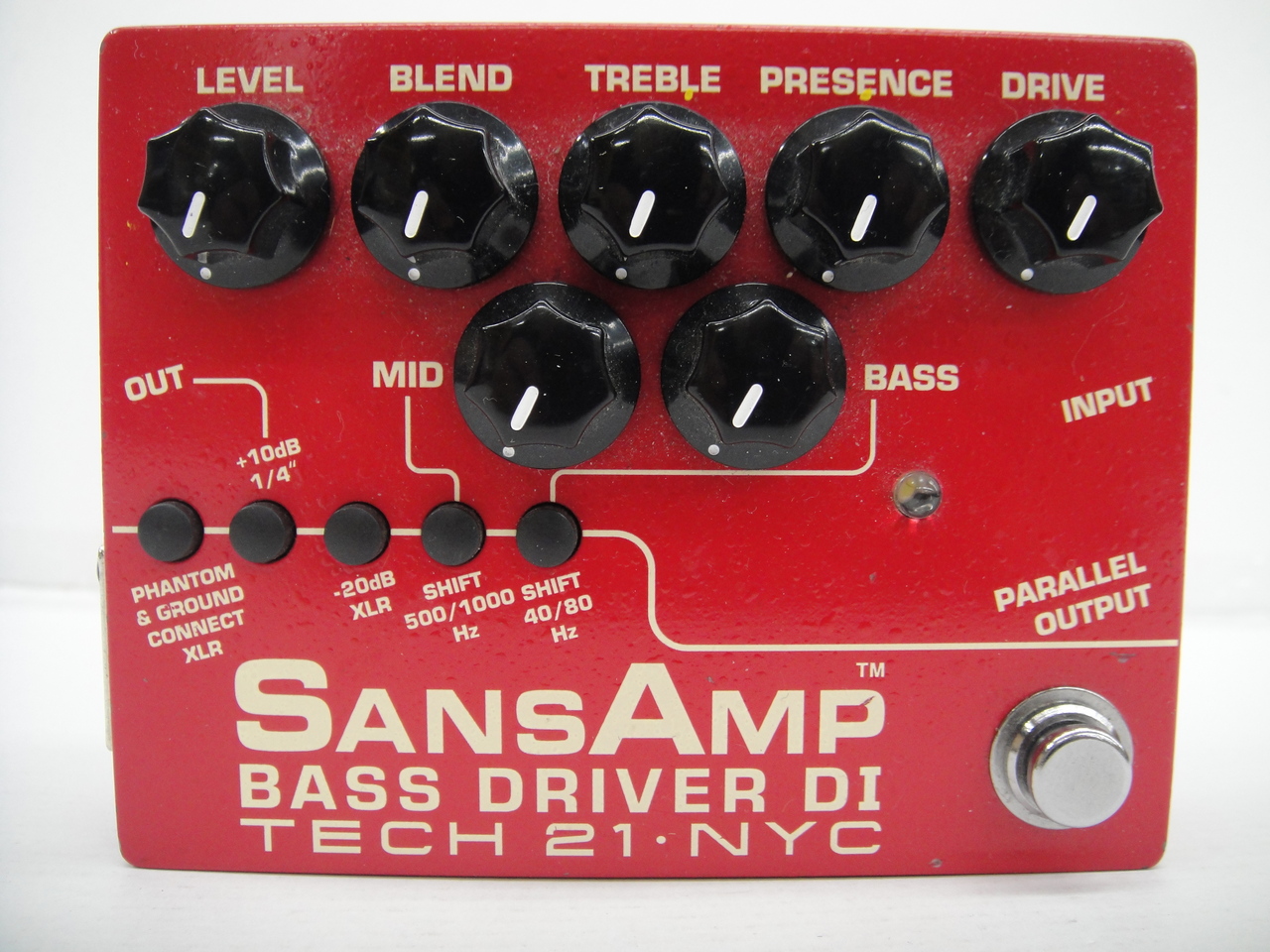 TECH21 SANS AMP BASS DRIVER DI IKEBE RED（中古/送料無料）【楽器