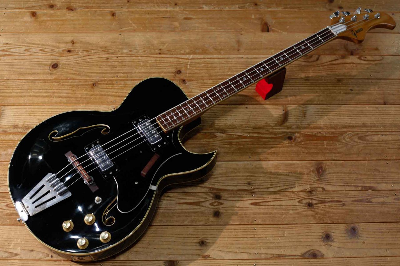 Greco フルアコースティック・ベース｜Black【VINTAGE】（ビンテージ