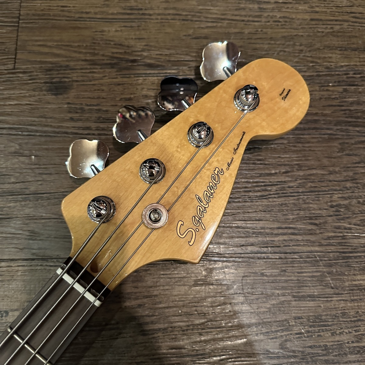 S.Galaner Bass SJB-PG ホワイト エレキベース S.Galaner SJB-WH Jazz Bass Model Electric Bass（中古/送料