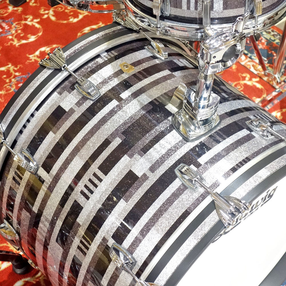 Ludwig Legacy Mahogany 3pc Shell Pack Digital Black Sparkle