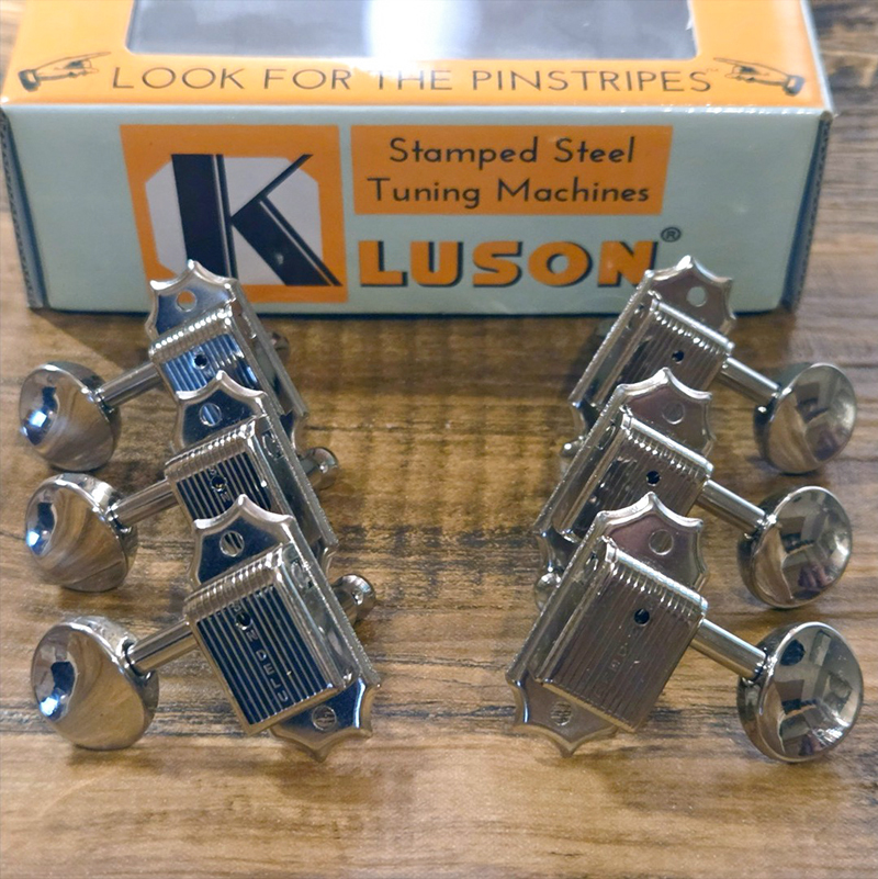 Kluson 3+3 oval metal single line Nickel（中古）【楽器検索デジマート】