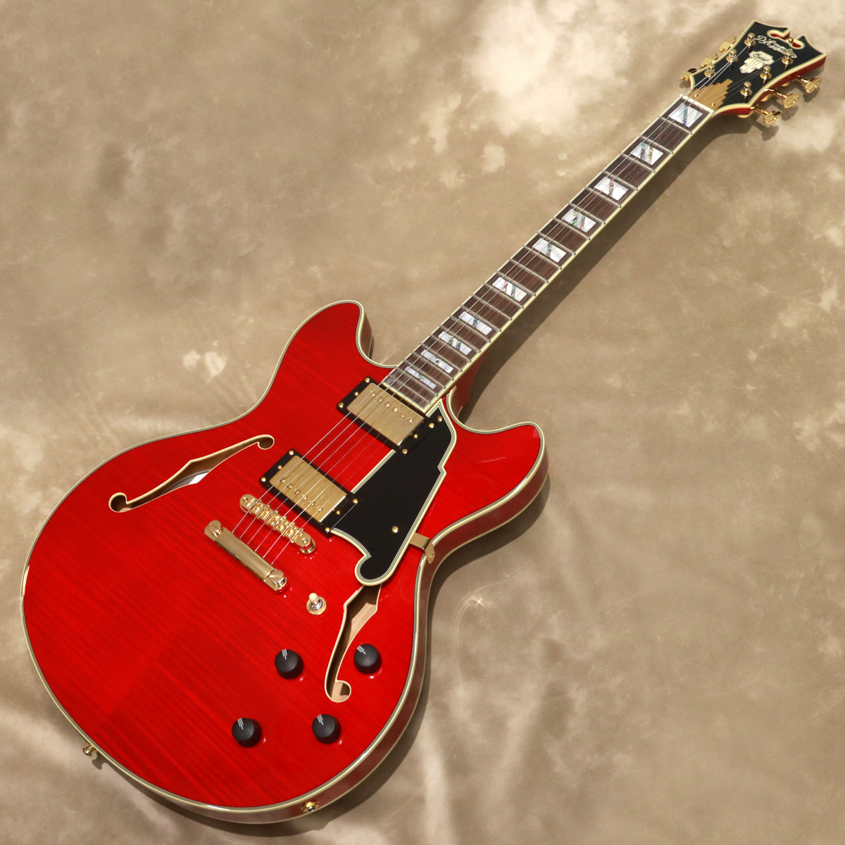 D'Angelico Excel Series Excel DC, Trans Cherry（新品/送料無料