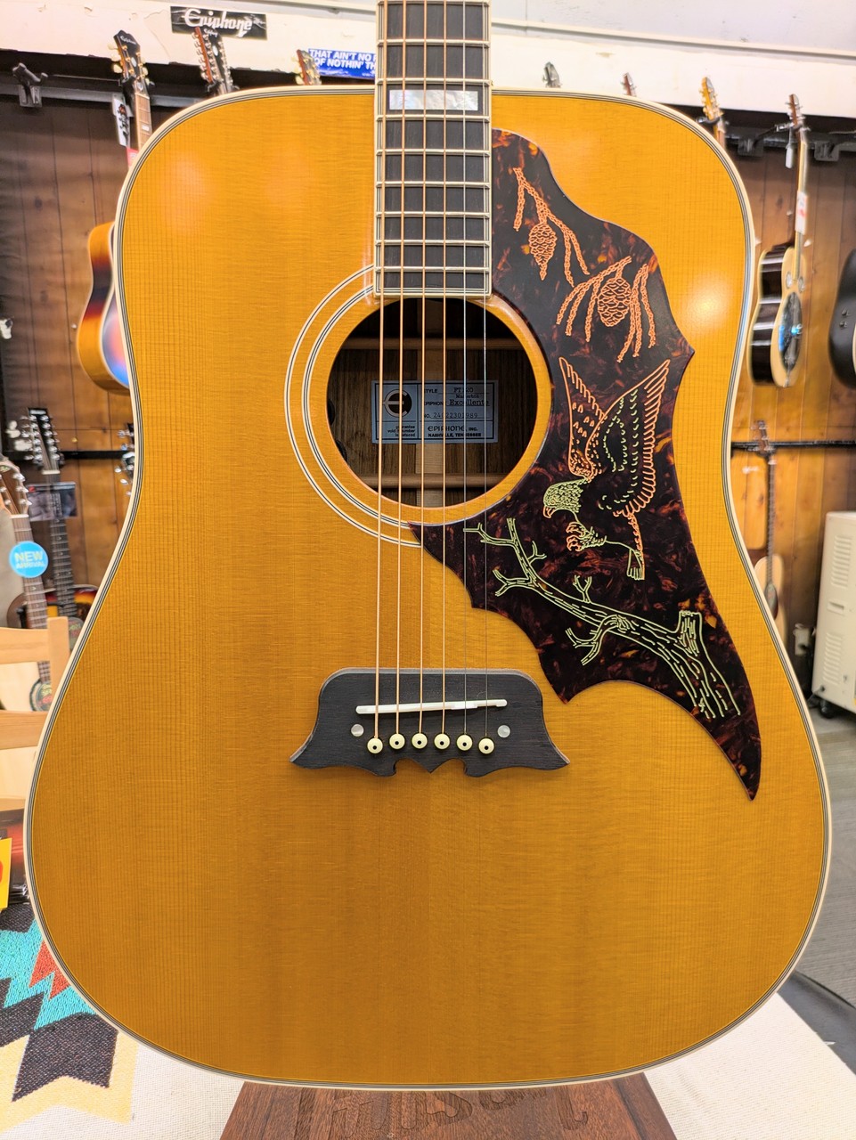 Epiphone Masterbilt Excellente ハードケース付き Epiphone Masterbilt Excellente Guitar – Hard Shell Plush
