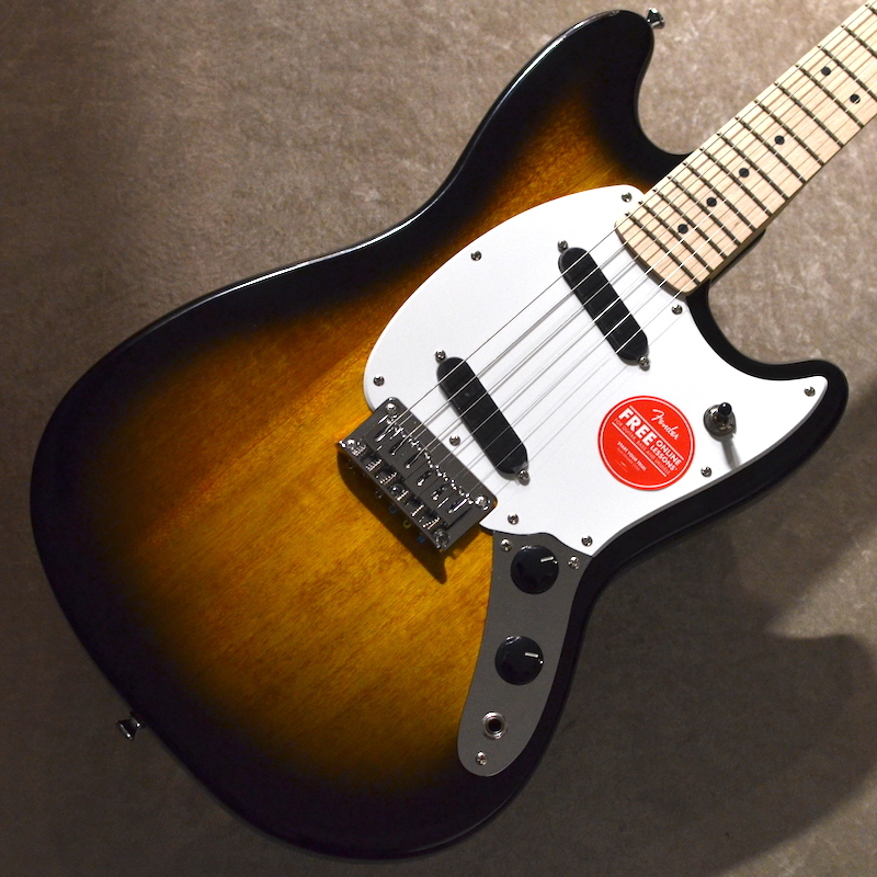 Squier by Fender Sonic Mustang Maple Fingerboard White Pickguard
