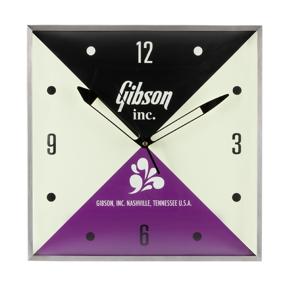 Gibson ギブソン Vintage Lighted Wall Clock Gibson Inc. GA-CLK3 壁掛け時計 （新品/送料無料）【楽器検索デジマート】
