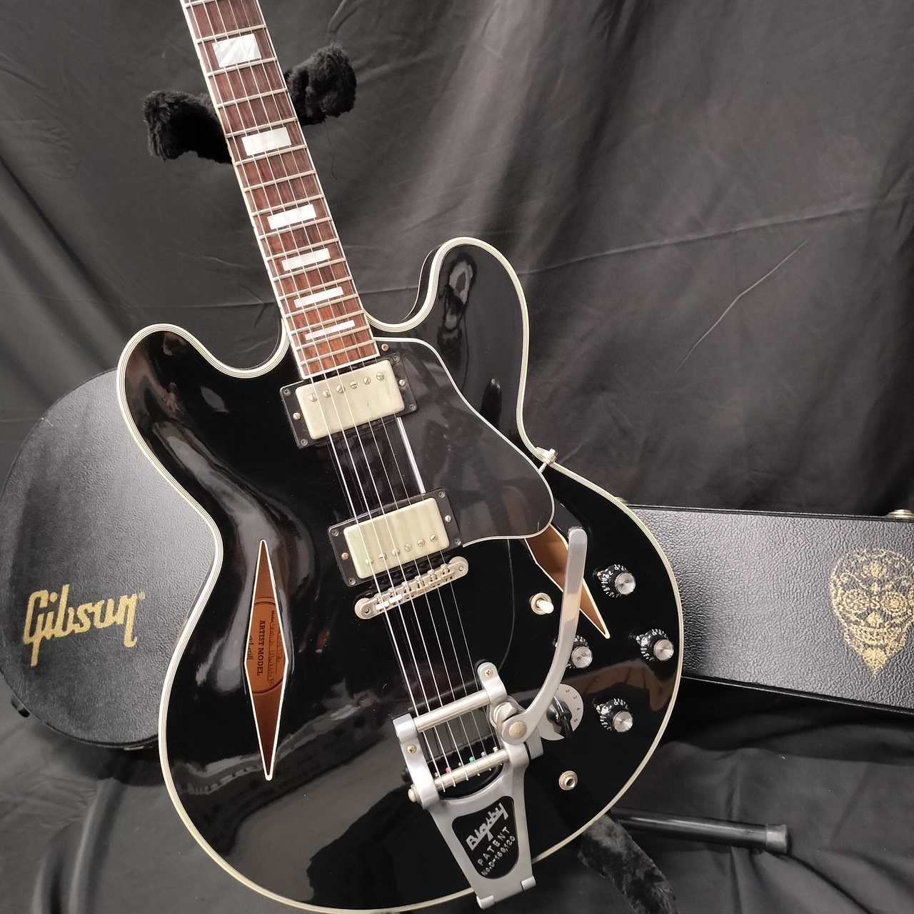ギター Gibson ES-355 Gibson 1959 ES-355 Reissue Ebony w/Bigsby VOS SN. A940587