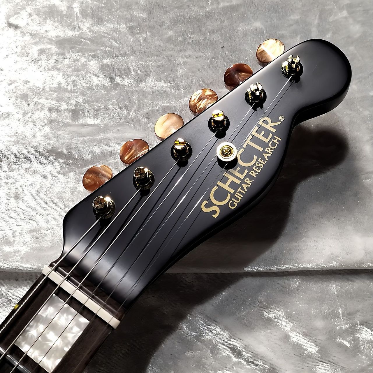 SCHECTER L-S-PT-AL-CTM/R SBK サテンブラック テレキャスタータイプ