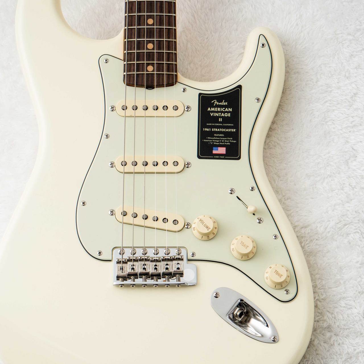 Fender American Vintage II 1961 Stratocaster Olympic White 【3.62