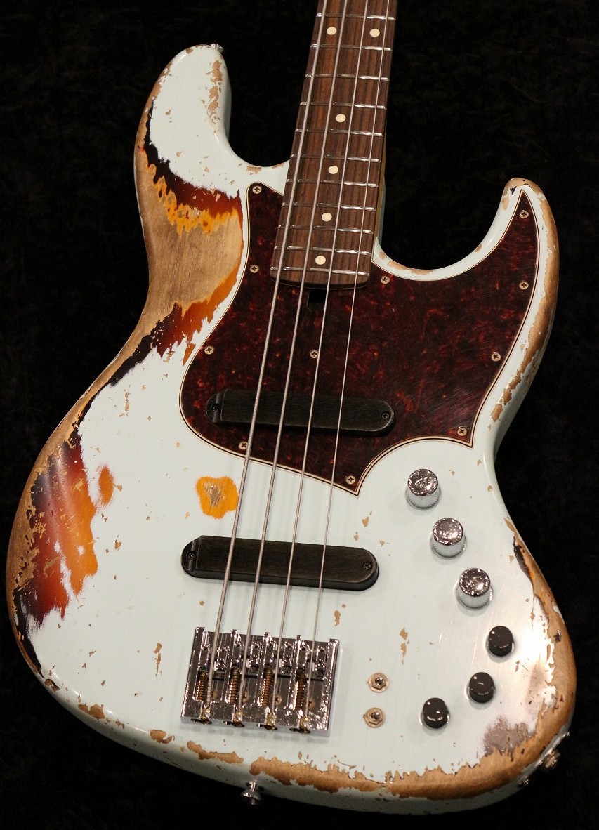 Xotic Custom Order XJ-1T 4st MH Super Heavy Aged/Sonic Blue over 3