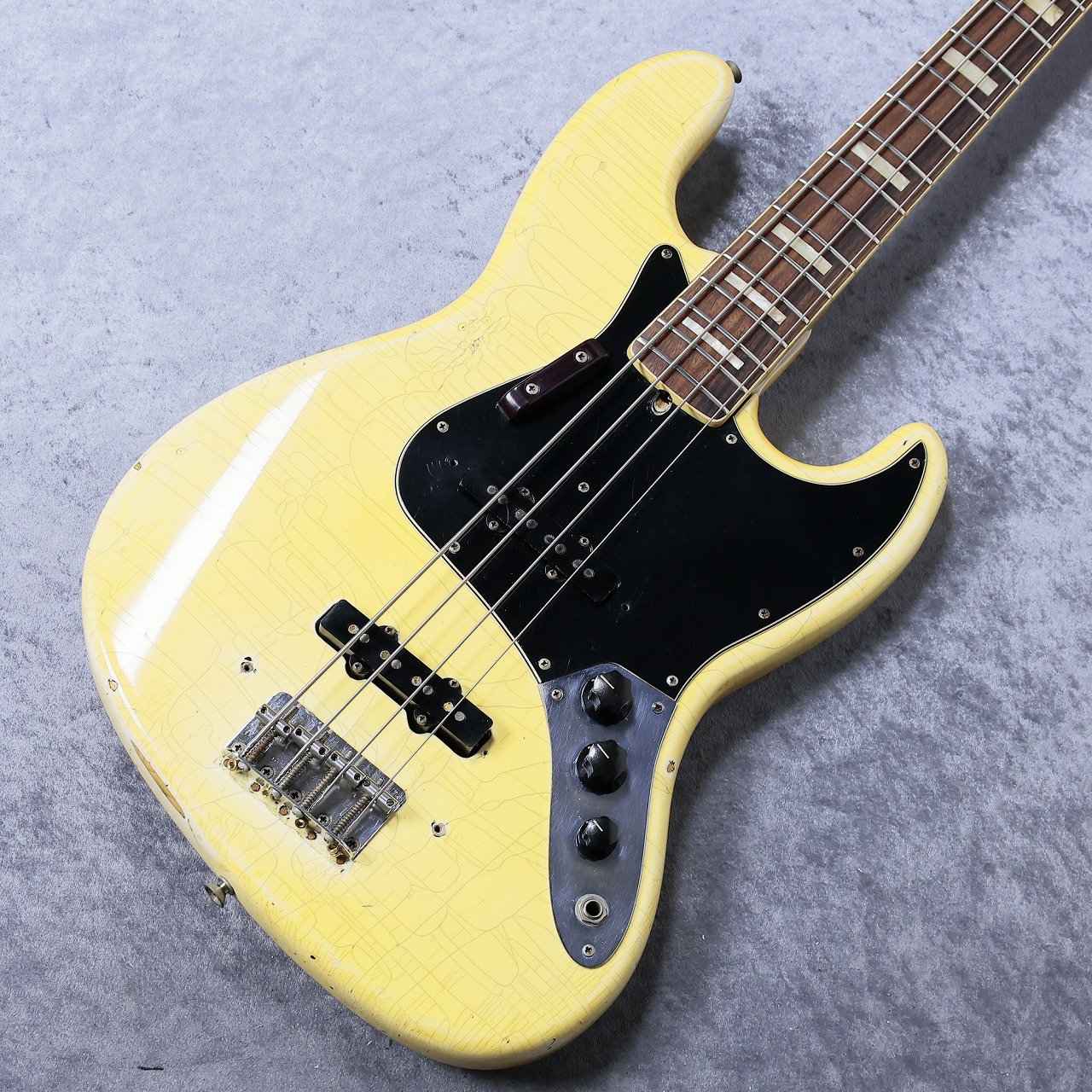 Fender 1974 Jazz Bass Refinish - Olympic White - 【4.12kg Fender 1974 Jazz Bass Refinish - Olympic White - 【4.12kg