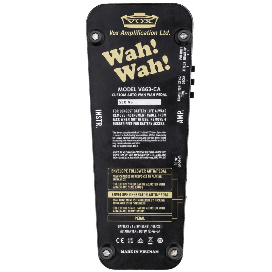 VOX V863-CA Custom Auto Wah Wah Pedal（新品特価）【楽器検索