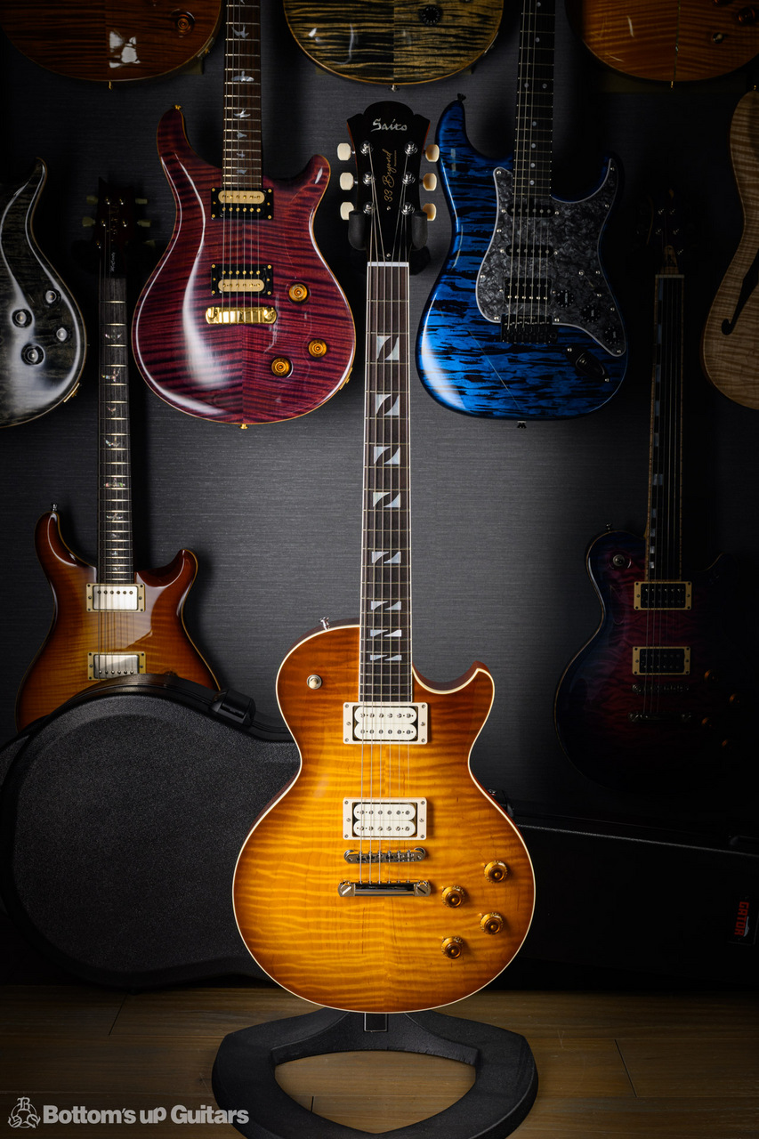 邦楽 Attitude SAITO GUITARS 33BEYOND Resolution Green Burst 【初のW-White PUs