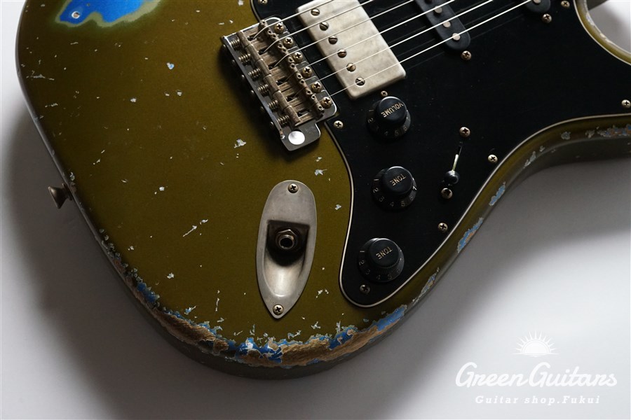 Xotic XSC-2 - Olive Drab over Lake Placid Blue / Heavy Aged