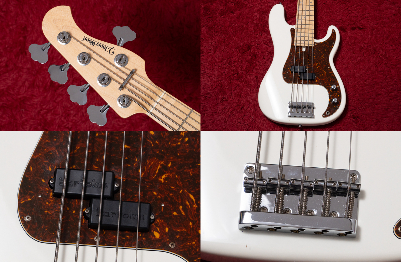 【3.8kg/新品同様】InnerWood 5弦 木内氏サイン入ラスト12本 8 mm Ebony Wood Inlay Beveled Edges in Tungsten Model #5006