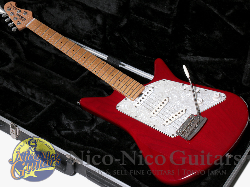 MUSIC MAN 2015 Albert Lee SSS Tremolo (Translucent Red