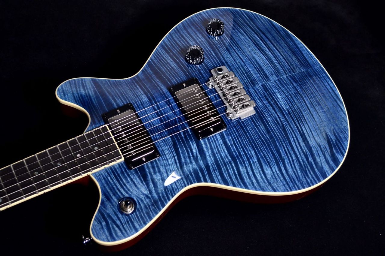 T's Guitars Arc-STD22/VS100N Flame Maple Top Arctic Blue【現物画像