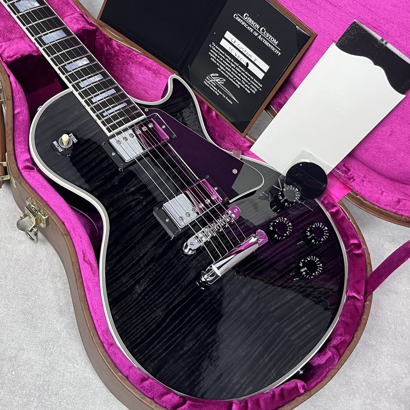 ギター Gibson custom shop Lespaul Custom Gibson Custom Shop Les Paul Custom Electric Guitar - Orange