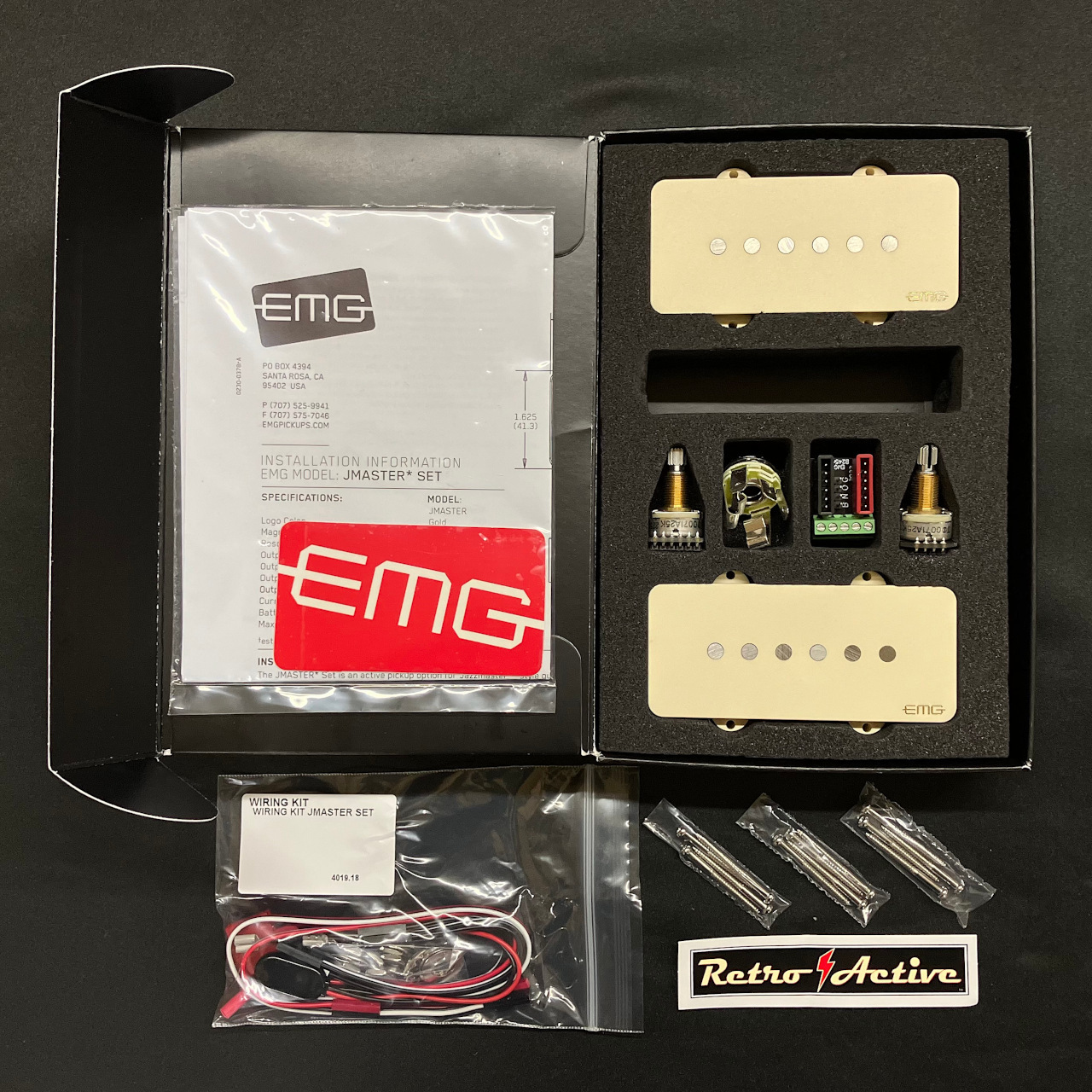 EMG JMaster Set (Ivory)【ギター用/アクティブピックアップセット