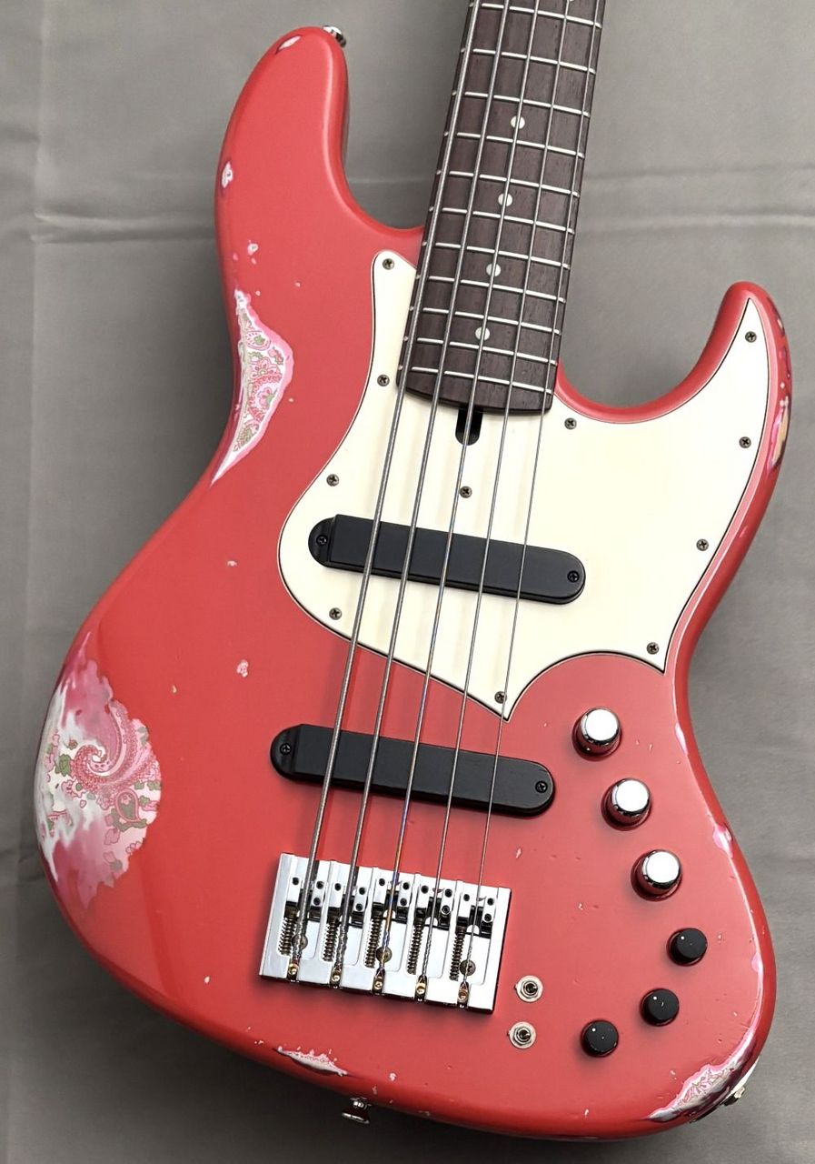 Xotic XJ-1T 5st Alder/R/Roasted -Fiesta Red over Pink Paisley /MH