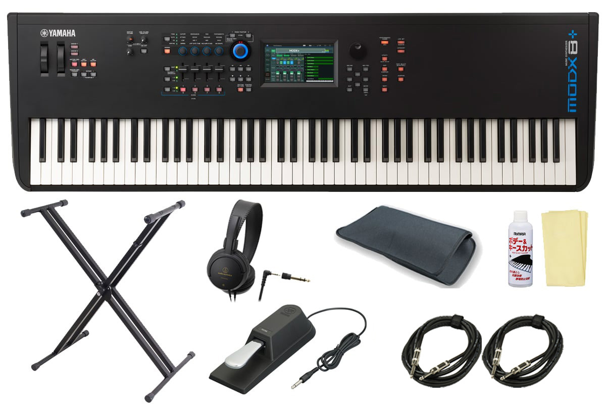 【美品】YAMAHA MODX8 88鍵シンセサイザー 付属品多数 スタンド付 YAMAHA MODX8+ [シンプルスタンドセット！] 88鍵ミュージック