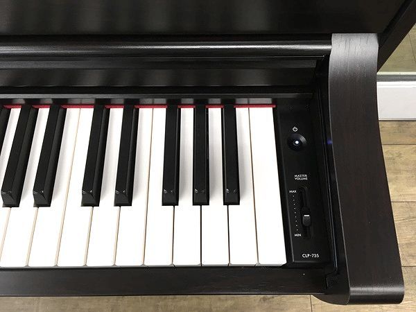 YAMAHA 電子ピアノ 黒ヘッドフォン付きCLP735R YAMAHA 電子ピアノ 黒ヘッドフォン付きCLP735R