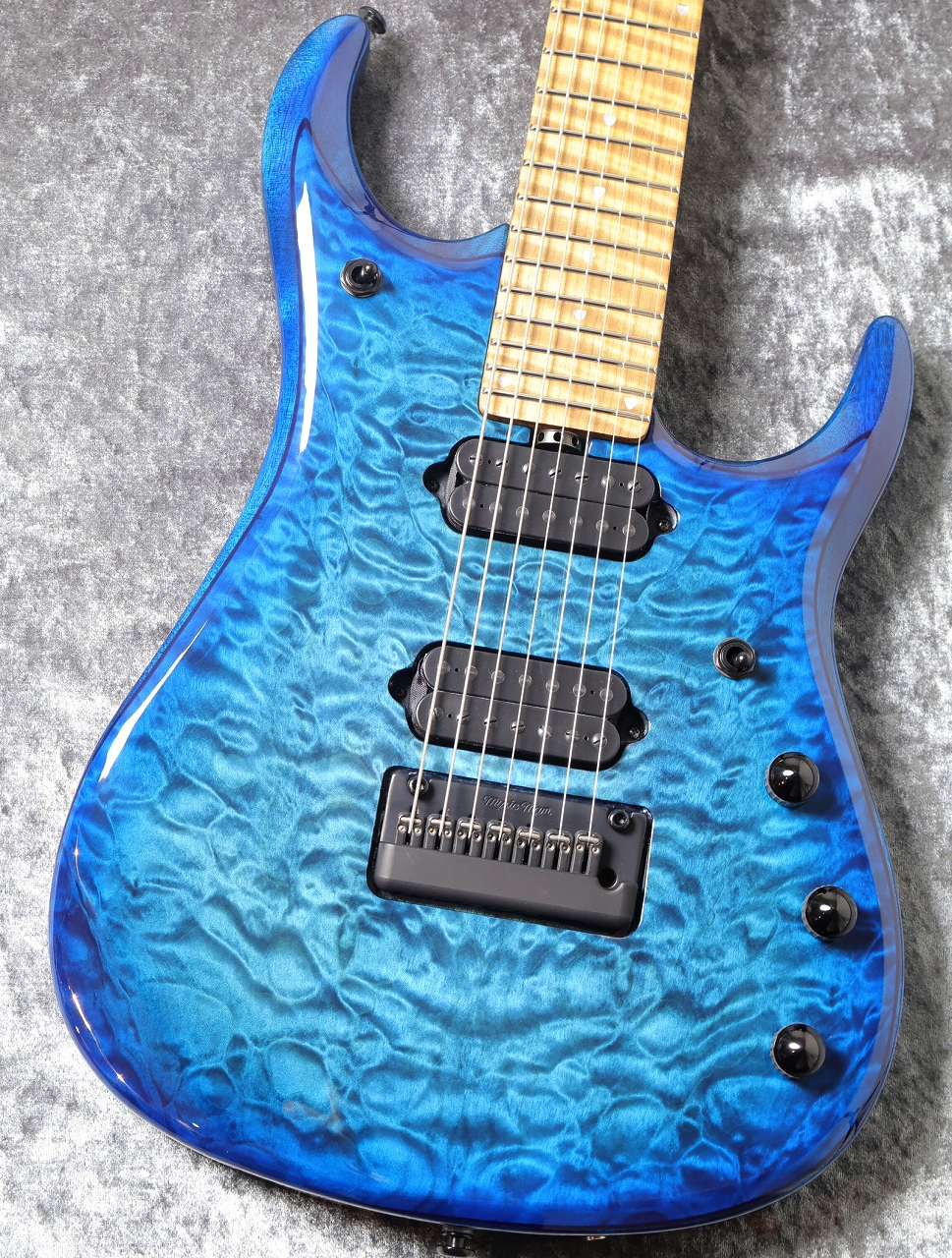 MUSIC MAN JP15-7 Quilt Top Ultramarine #K09555【激杢キルト&バリ虎