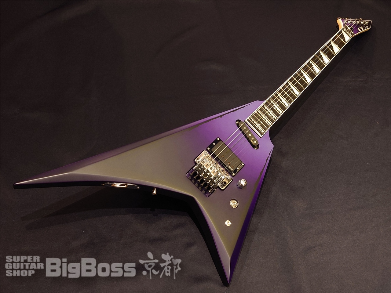 E-II ALEXI RIPPED / Purple Fade Satin w/Ripped Pinstripe