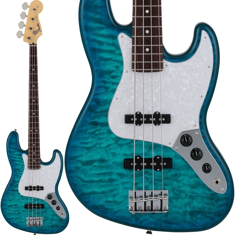 Fender 2024 Collection Hybrid II Jazz Bass Quilt Maple Top 