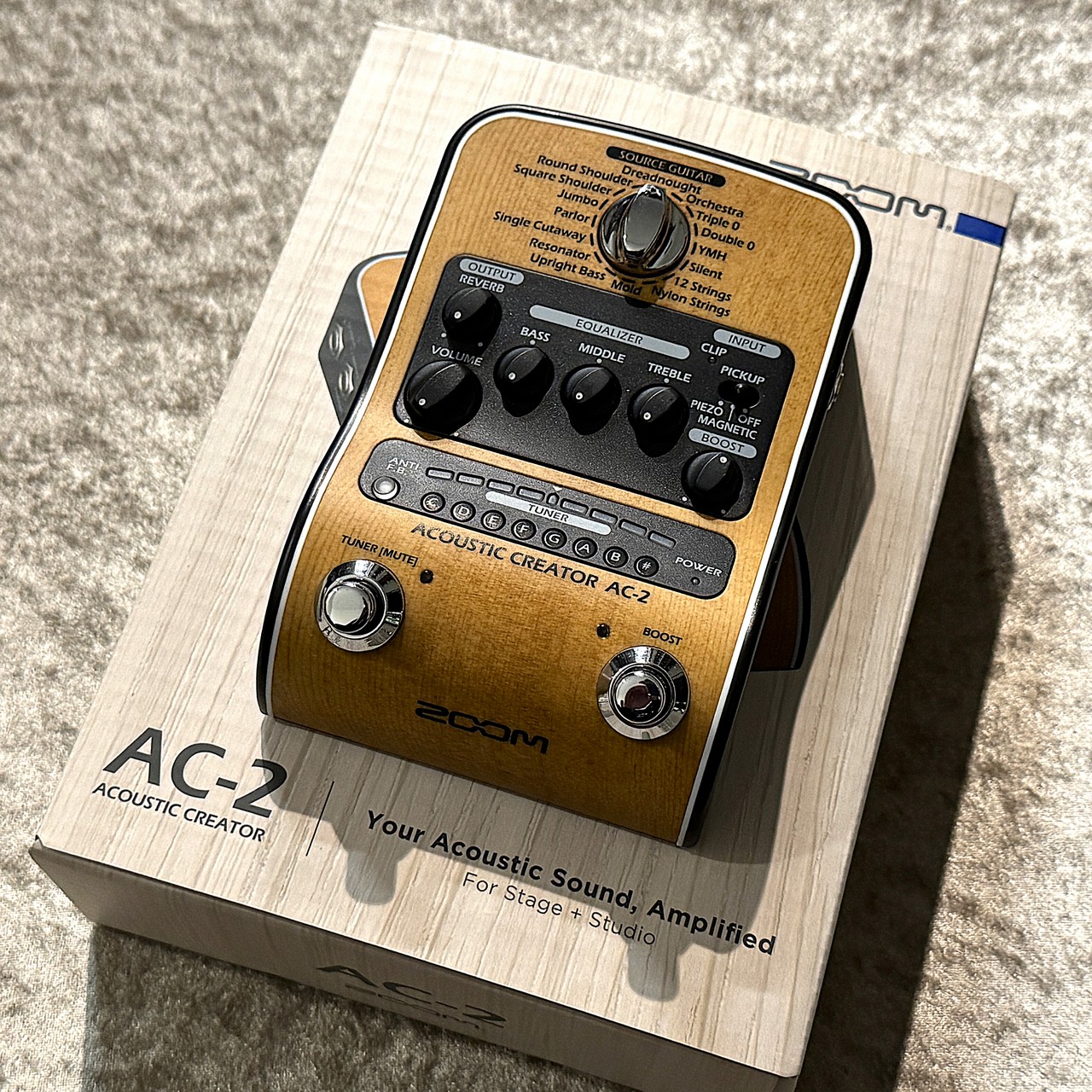 ★値下げ　Zoom AC-2 アコースティックプリアンプ ズーム(楽器) Zoom AC-2 Acoustic Creator ズーム