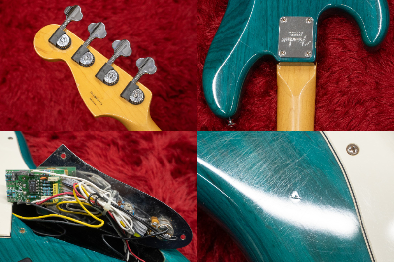 Fender American Deluxe Jazz Bass 4st Teal Green Trans 1999
