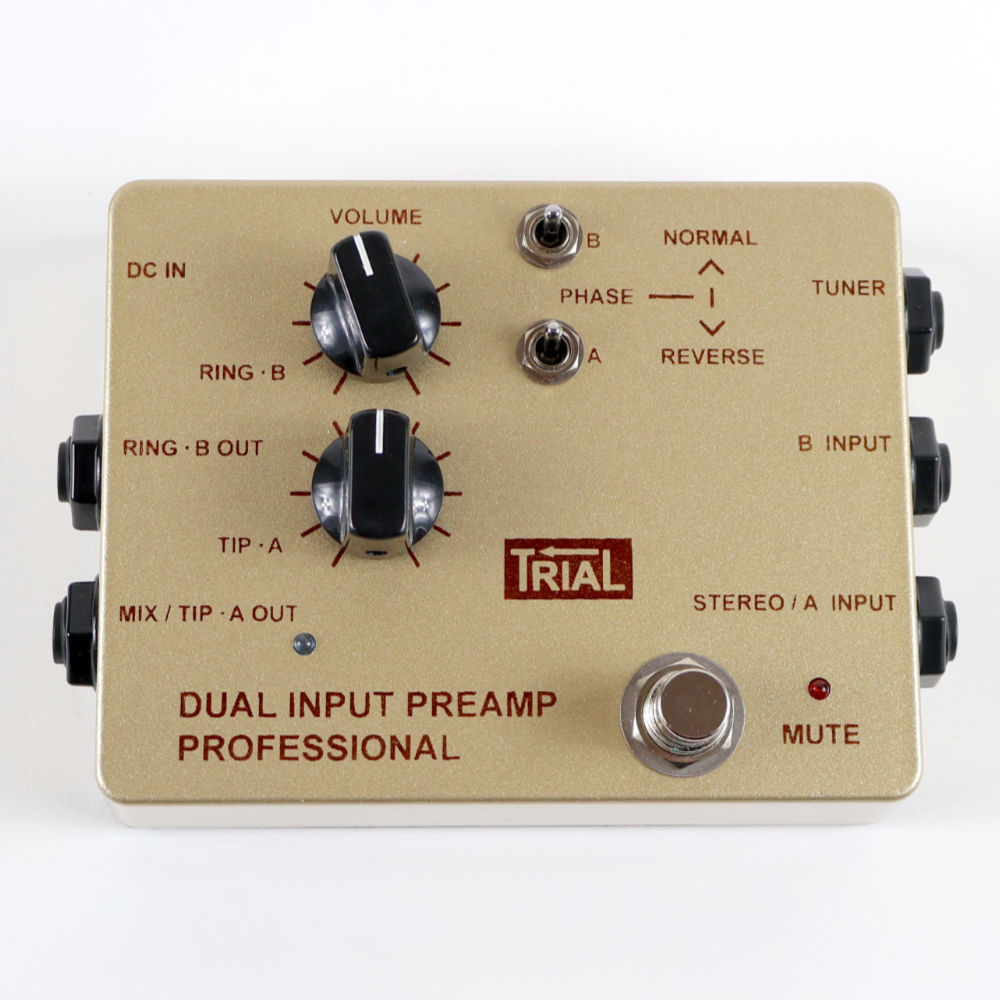 TRIAL 【中古】 アコースティックギター用プリアンプ TRIAL DUAL INPUT