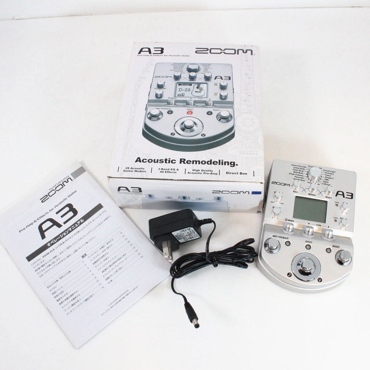 Zoom A3 Acoustic Guitar Preamp sound Effects Processor | eBay