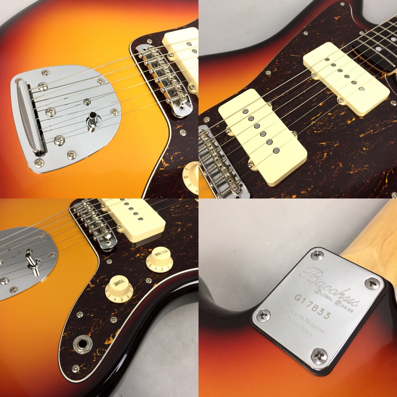 Bacchus★Jazzmaster★BJM-82MG/3TS My offsets: a Bacchus BJM-82MG and a heavily modified Squier