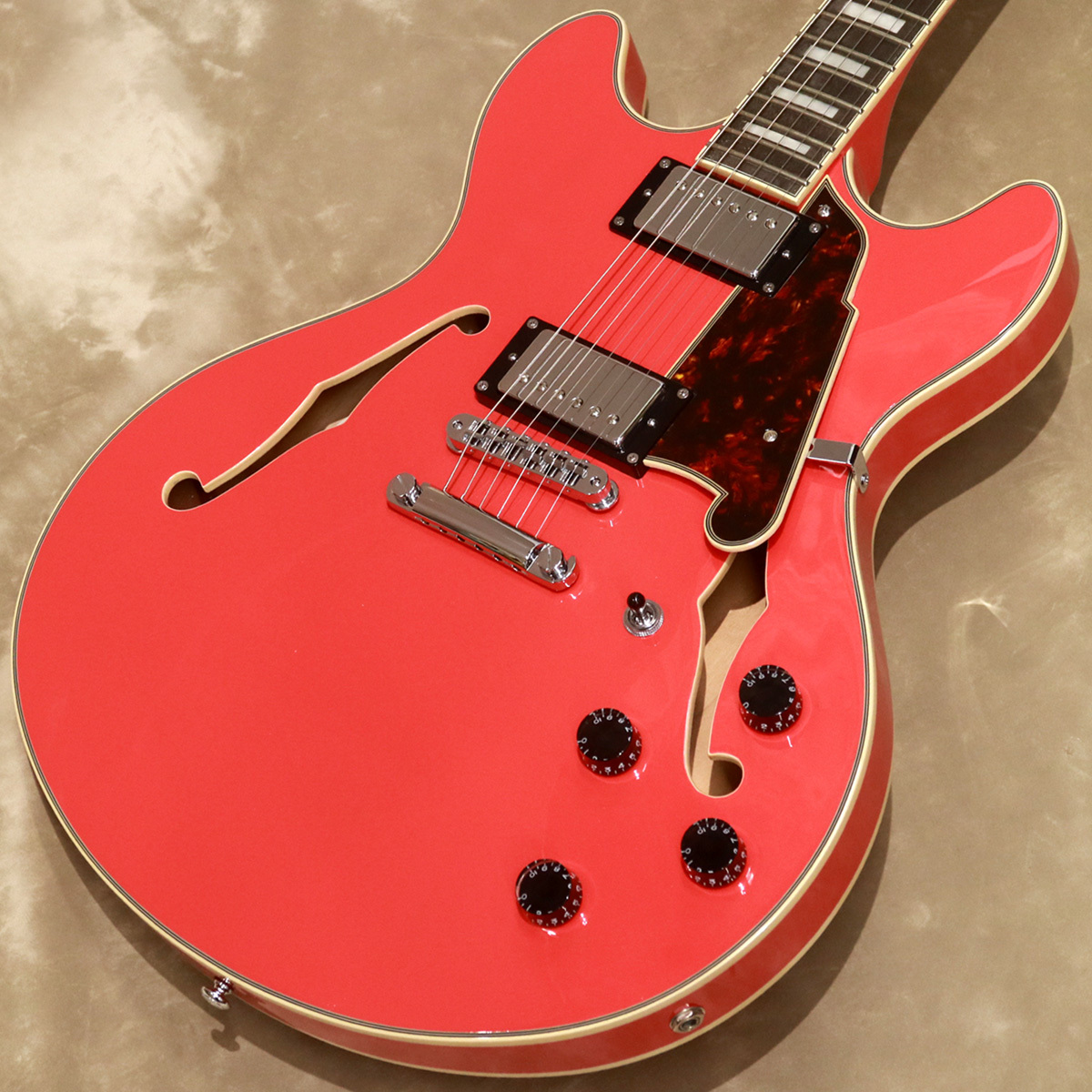 D'Angelico Premier Series Premier DC, Fiesta Red（新品/送料