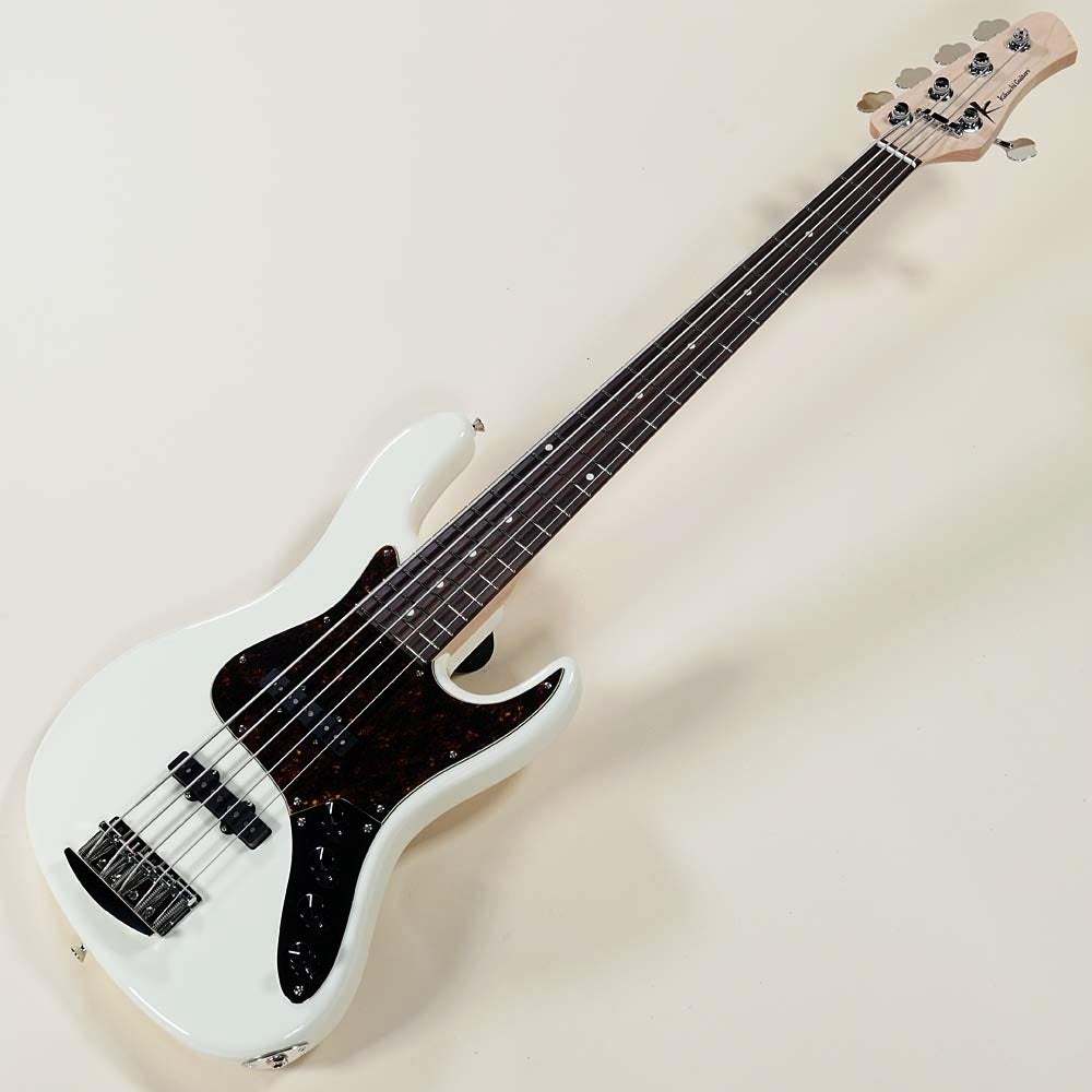 Kikuchi Guitars Hermes Series RV5 5st Alder Rosewood Olympic White