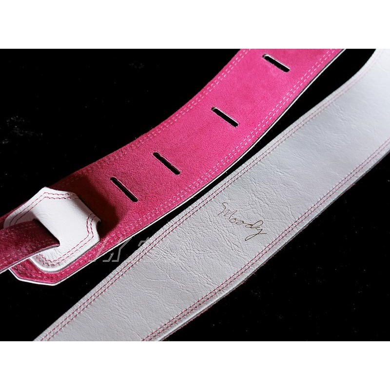 moody Leather-Suede 2.5inch Standard Tail [White-Pink]（新品/送料 