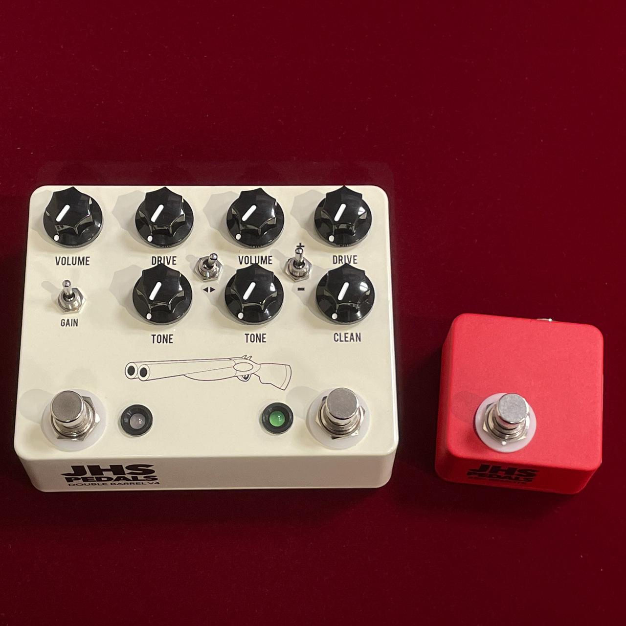 JHS Pedals Double Barrel V4 + Red Remote【専用フットスイッチの ...