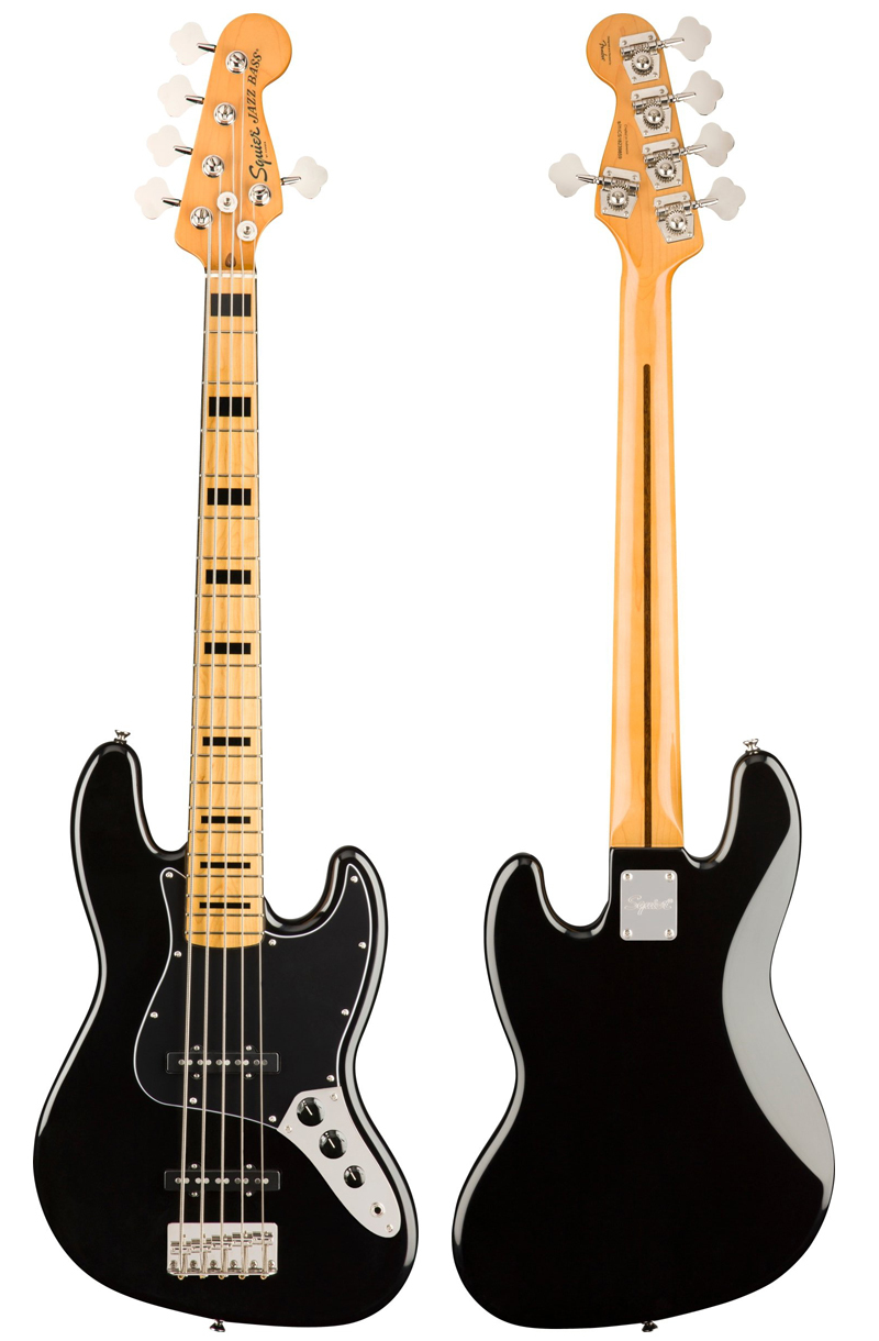 Squier by Fender Classic Vibe '70s Jazz Bass V 2024 (Black) (5弦 