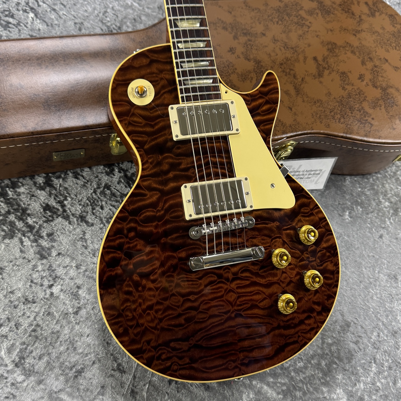 レスポール キルトトップ Gibson Custom Shop YCS Les Paul Quilt Top Peacock 1996