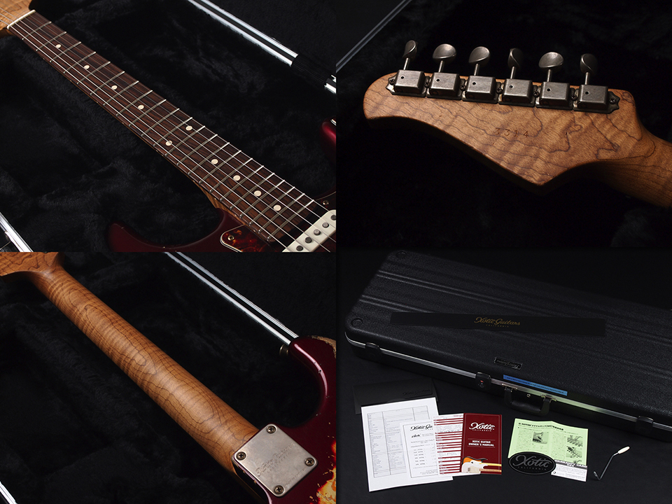 Xotic XSC-2 Ash/Rose Heavy Aged ~Dark Candy Apple Red Over 3-Tone  Sunburst~（新品/送料無料）【楽器検索デジマート】